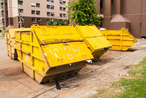 Waste collection trucks operating in Palmersgreen