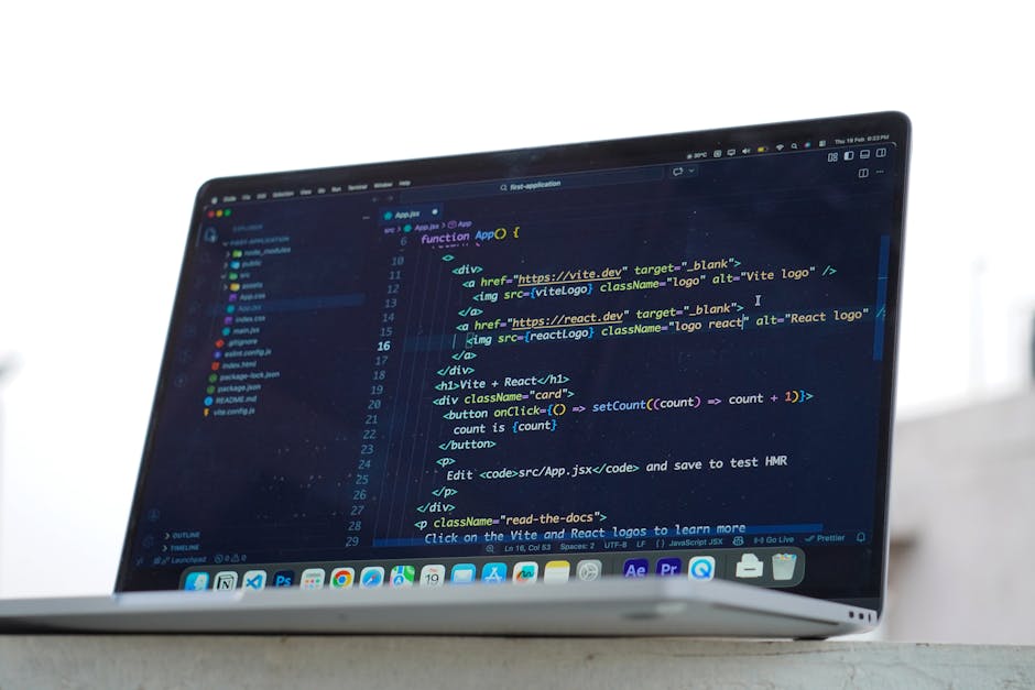 A computer screen displaying a code editor with lines of syntax-highlighted PHP and JavaScript code related to web development. The code includes functions, variables, and comments in various colours 